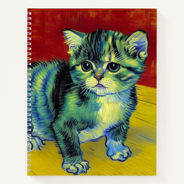 Cuaderno Van Gogh Tabby Cat (Anverso)
