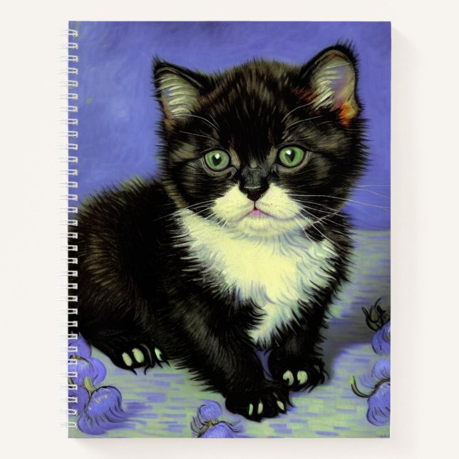 Cuaderno Van Gogh Tuxedo Kitten (Anverso)