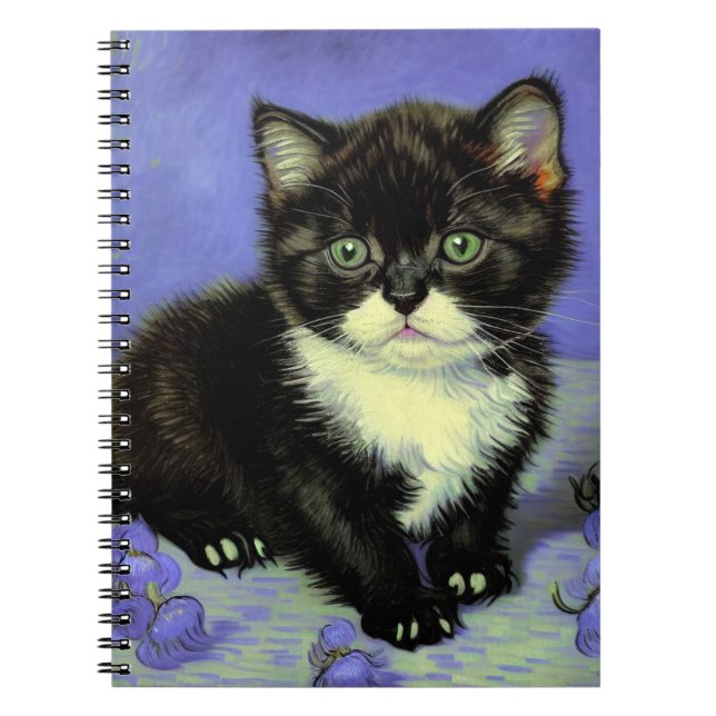 Cuaderno Van Gogh Tuxedo Kitten (Frente)