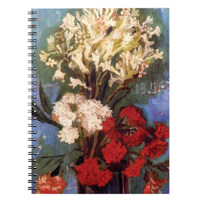 Cuaderno Van Gogh - Vase Con Carnaciones Y Otras Flores (Frente)