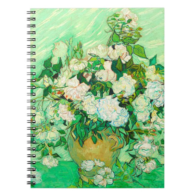 Cuaderno Van Gogh White Roses (Frente)