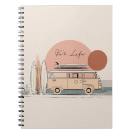 Cuaderno Van Life Surf Van – Retro Beach Camper Aesthetic