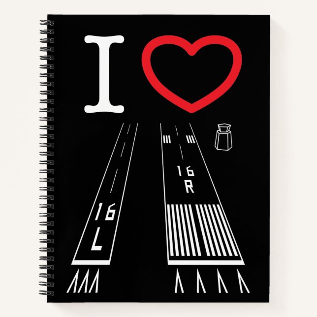 Cuaderno Van Nuys Airport Runways 16L-16R / 34L - 34R (Anverso)