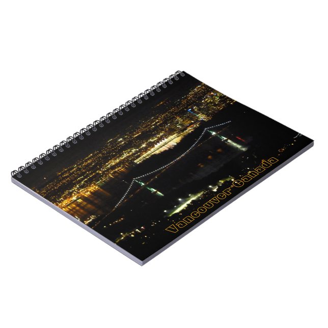 Cuaderno Vancouver Notebook Vancouver Cityscape Souvenir (Lado Izquierdo)