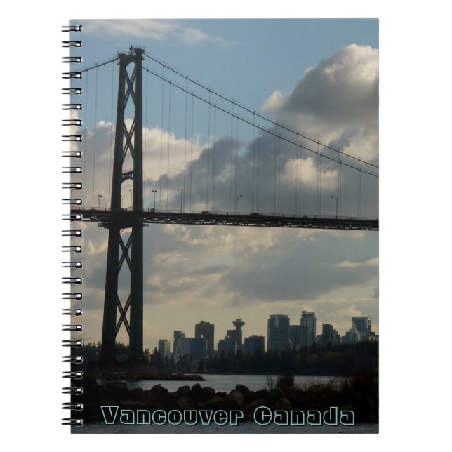 Cuaderno Vancouver Notebook Vancouver Cityscape Souvenir (Frente)