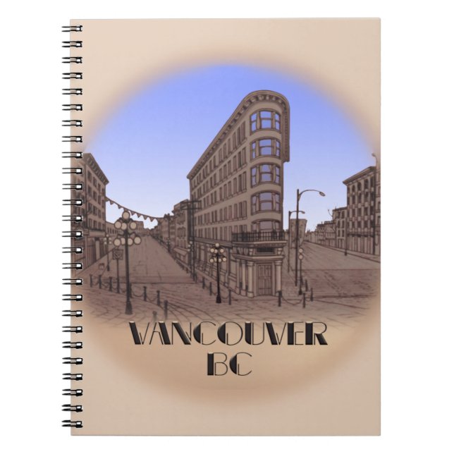 Cuaderno Vancouver Notebook Vancouver Gastown Souvenir (Frente)