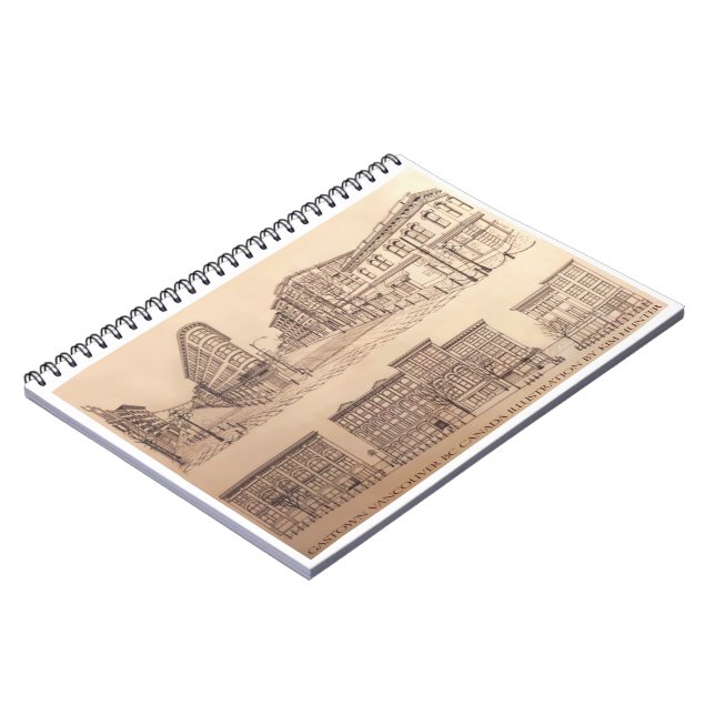 Cuaderno Vancouver Notebook Vancouver Gastown Souvenir (Lado Izquierdo)