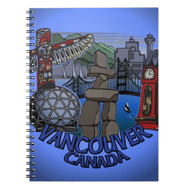 Cuaderno Vancouver Notebook Vancouver Souvenir Journal (Frente)