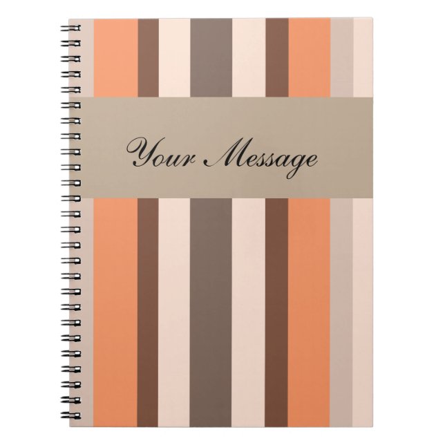 Cuaderno Vanilla Melon Stripes (Frente)