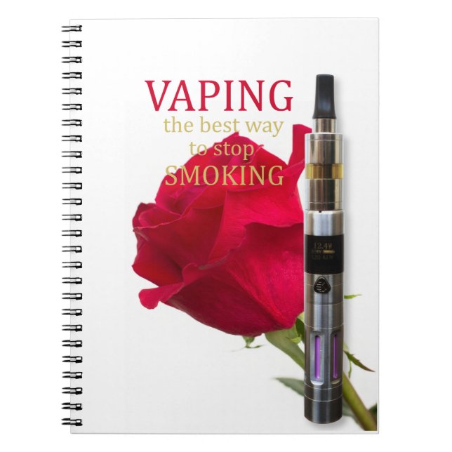 Cuaderno Vaping es la mejor manera de dejar de fumar (Frente)