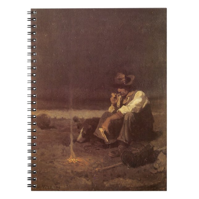 Cuaderno Vaqueiros occidentales vintage, pastor de llanuras (Frente)