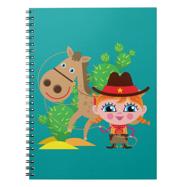 Cuaderno Vaquera y caballo (Frente)