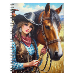 Cuaderno Vaquera y caballo occidental