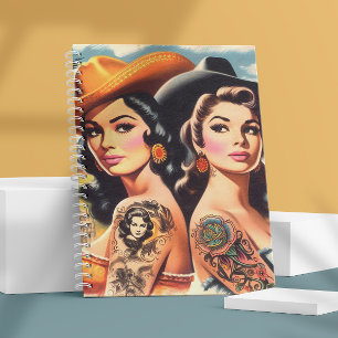 Cuaderno Vaqueras Tatuadas Vintage