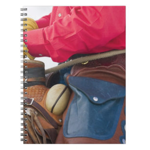 Cuaderno Vaquero a Caballo con Chaparreras de Cuero
