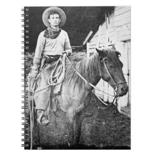 Cuaderno Vaquero americano en Kansas, c.1880 (foto de b/w)