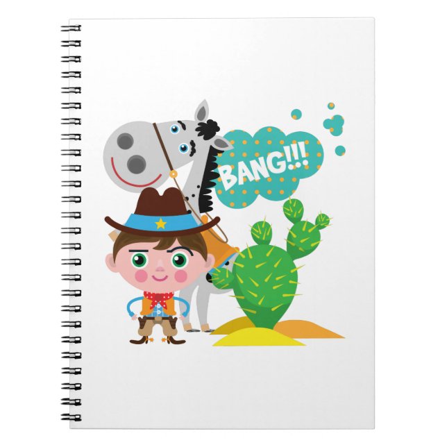 Cuaderno Vaquero y caballo (Frente)