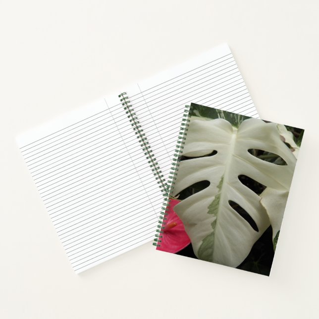 Cuaderno Variación de la hoja de Monstera Botánica (Interior)