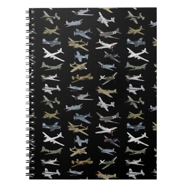 Cuaderno Varios aviones estadounidenses de la Segunda Guerr (Frente)