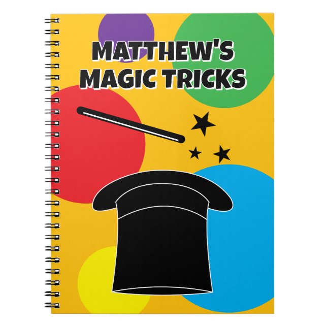 Cuaderno Varita de mago y sombrero espectáculo de magia per (Frente)