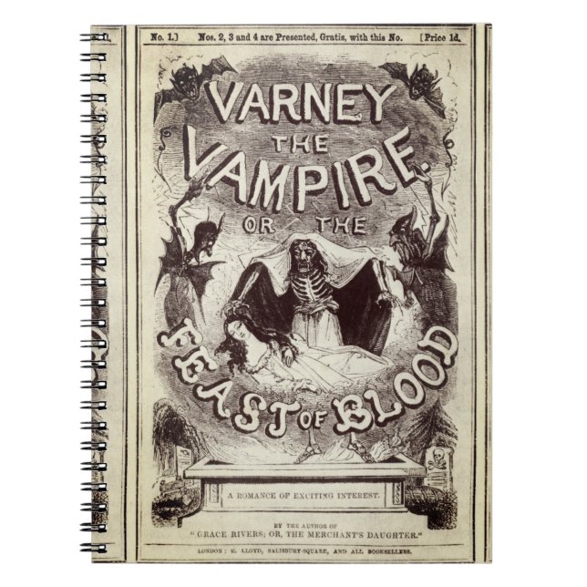 Cuaderno Varney el vampiro (portada de la publicación) (Frente)