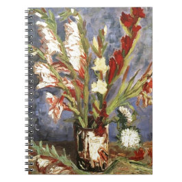 Cuaderno Vase con Gladioli por Vincent van Gogh, 1886.