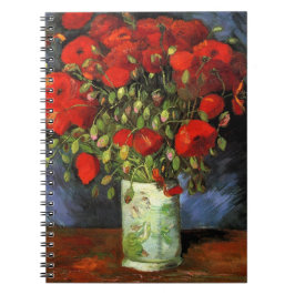 Cuaderno Vase con los rojos de Vincent Van Gogh