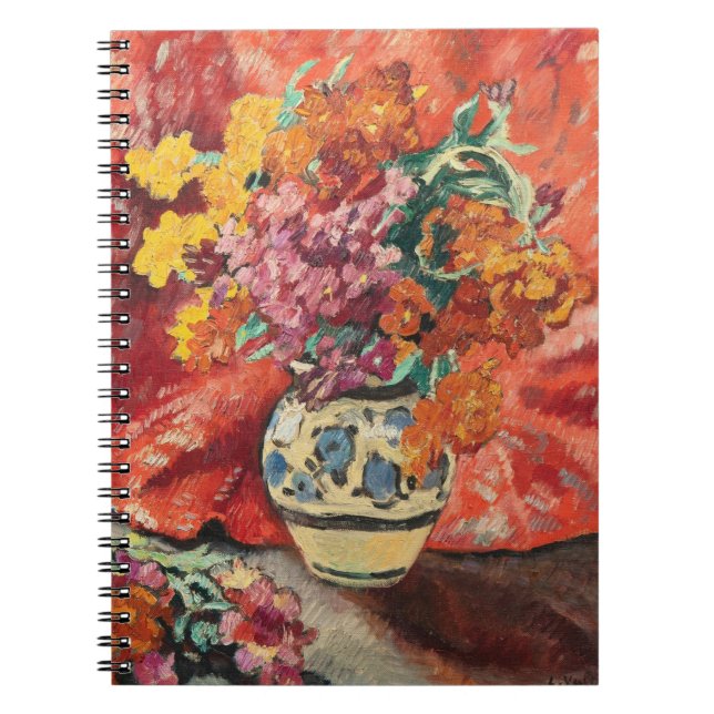 Cuaderno Vase de Fleurs à la Draperie Rouge | Louis Valtat (Frente)