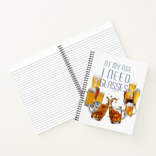 Cuaderno Vasos de cerveza SlipperyJoe's vasos pilsner jarra