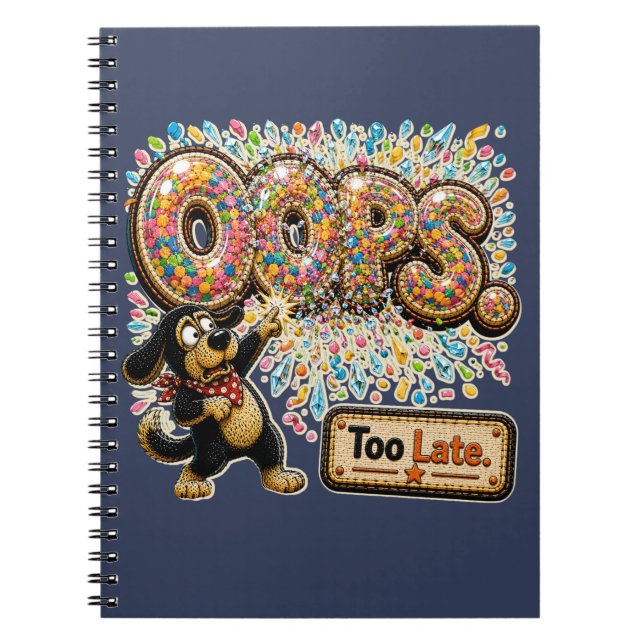 Cuaderno Vaya Tarde Personalizado Divertido Sarcástico (Frente)