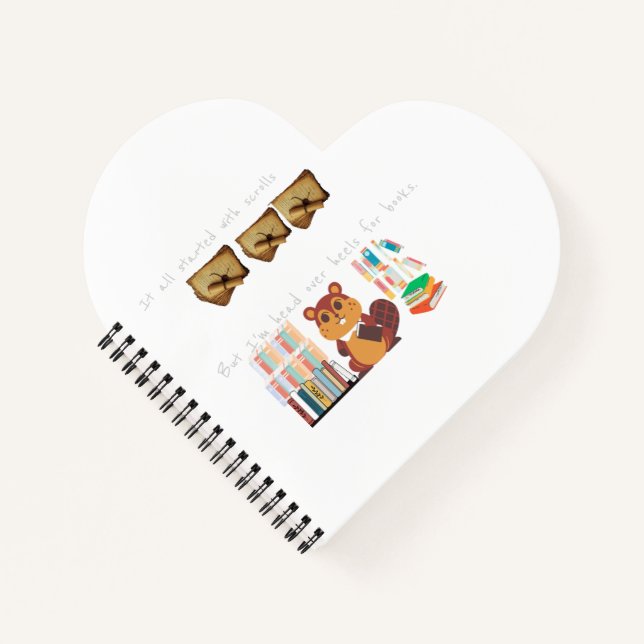 Cuaderno ' Vayan sobre tacones para los libros' (Anverso)