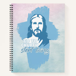 Cuaderno ¡Ve A La Iglesia! Dios mío. Predicador cristiano