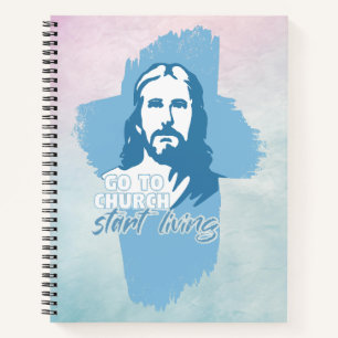 Cuaderno ¡Ve A La Iglesia! Dios mío. Predicador cristiano