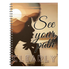 Cuaderno Vea su parche claramente