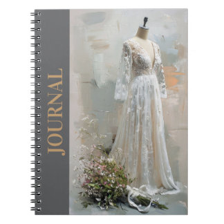 Cuaderno Vecino victoriano blanco LBD pequeño vestido negro