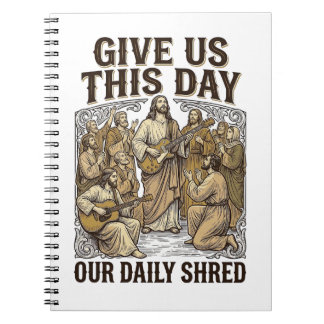Cuaderno Vector de guitarra religiosa diaria vintage
