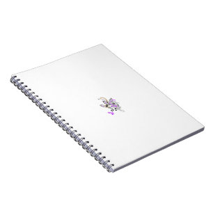 Cuaderno Vector de tatuaje de hadas de mariposa - Arte flor