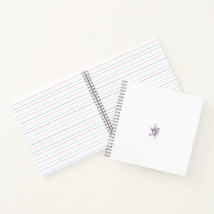 Cuaderno Vector de tatuaje de hadas de mariposa - Arte flor