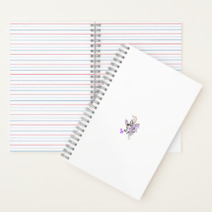 Cuaderno Vector de tatuaje de hadas de mariposa - Arte flor