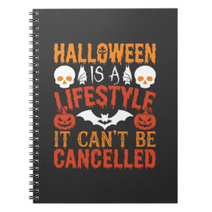 Cuaderno Vector de tipografía de calabaza de murciélago de