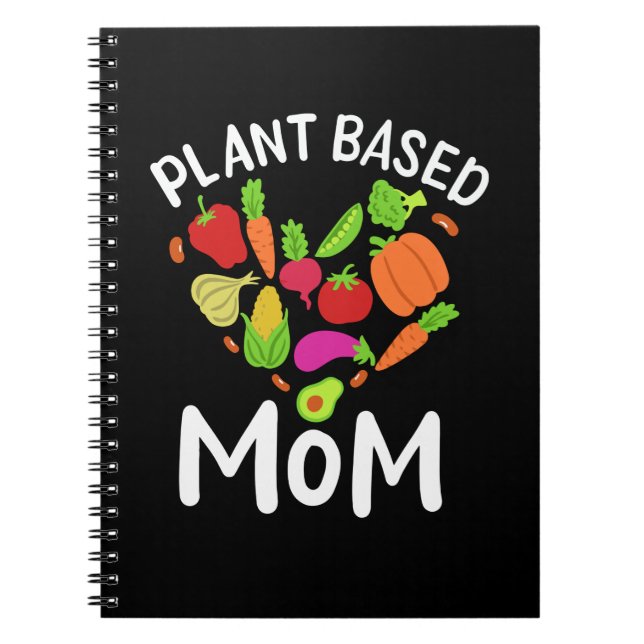 Cuaderno Vegan - Mamá Basada En Plantas (Frente)