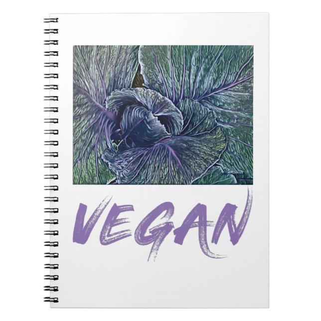 Cuaderno Vegan Red Cabbage Vintage (Frente)