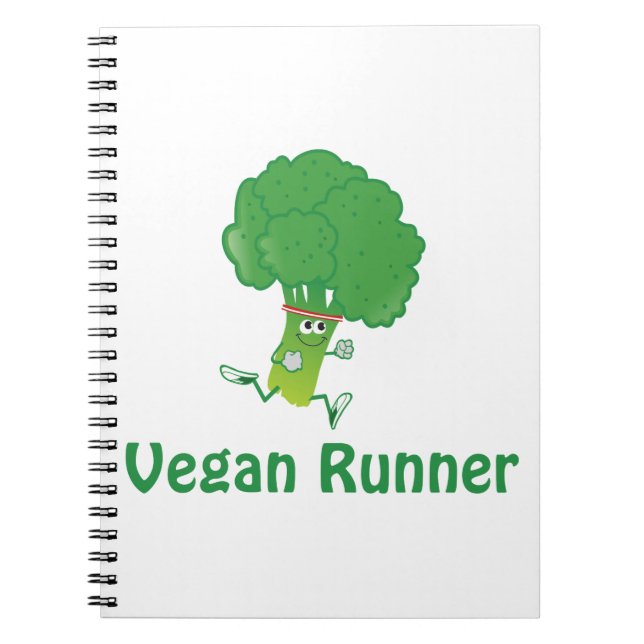 Cuaderno Vegan runner - Broccoli (Frente)