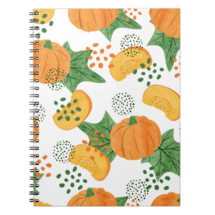 Cuaderno Vegetable de calabaza acuática: Naranja sin soldad
