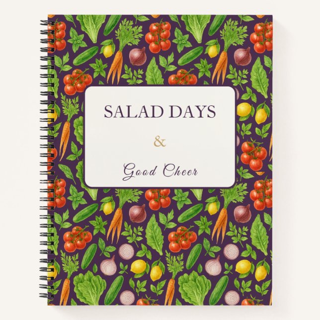 Cuaderno Vegetable Garden Notebook — Devine Plum (Anverso)