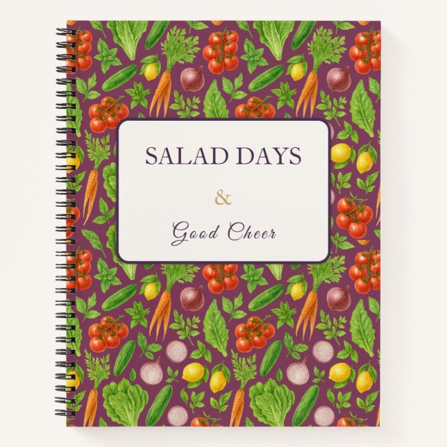Cuaderno Vegetable Garden Notebook — Red Violet  (Anverso)