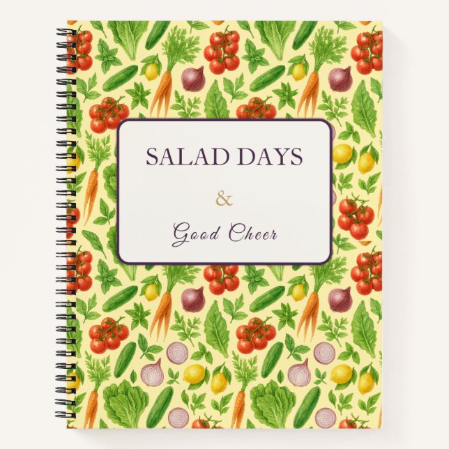 Cuaderno Vegetable Garden Notebook — Soft Lemon (Anverso)