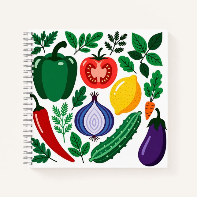 Cuaderno Vegetable pattern (Anverso)