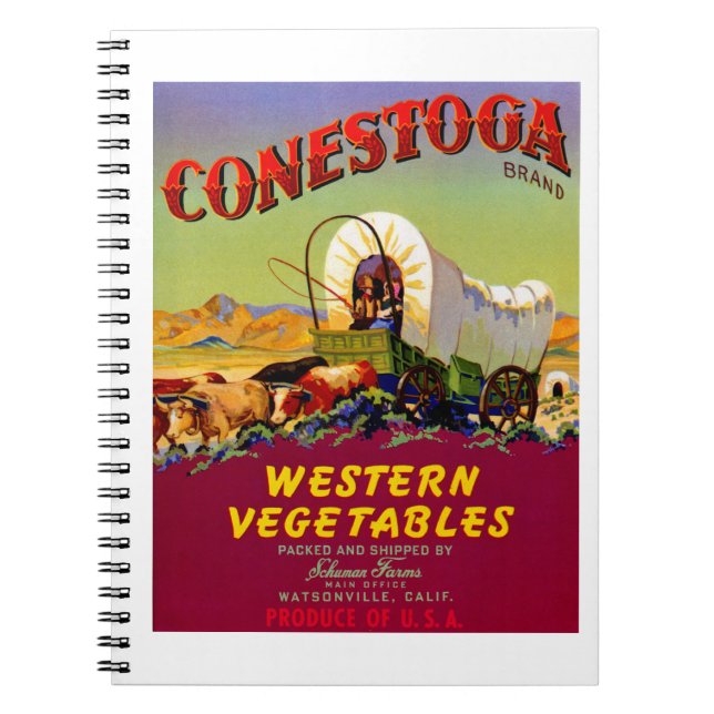 Cuaderno Vegetales occidentales de Conestoga (Frente)