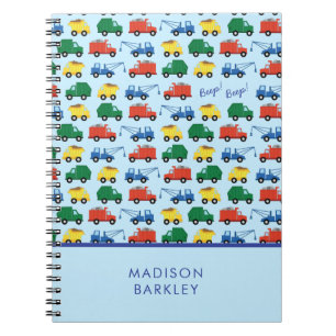 Cuaderno Vehículos de Construcción para Niños Camiones
